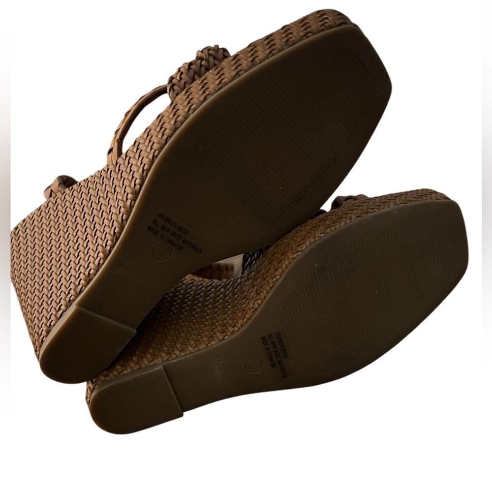 *NWOT Steve Madden Ylan Wedge Sandal in Cognac – Sz 10 - Picture 8 of 8